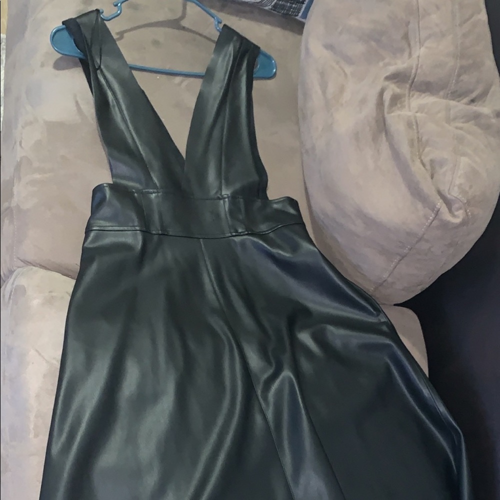 ***Sold****Faux leather dress